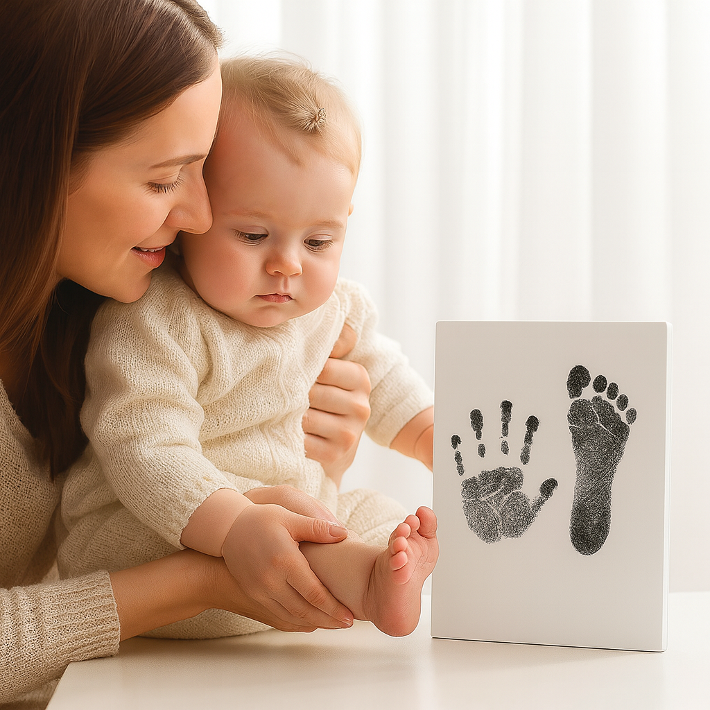 Baby Handprint & Footprint Keepsake Kit – No-Mess Ink